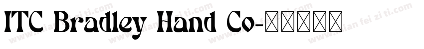 ITC Bradley Hand Co字体转换